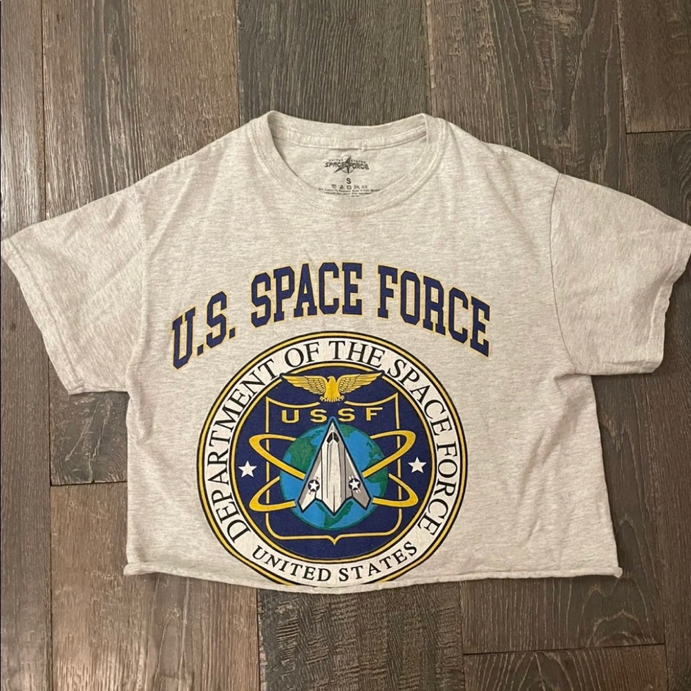 Cropped Space Force Top